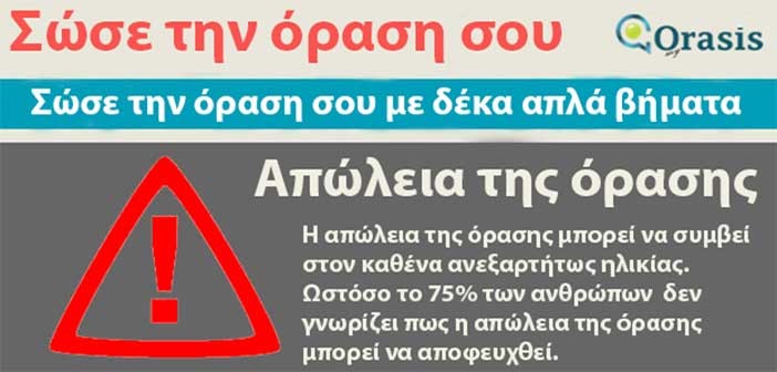 Σώσε την όραση σου με δέκα απλά βήματα