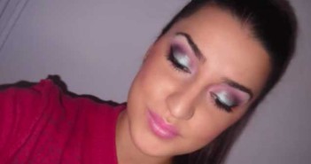 Καλοκαιρινό μακιγιάζ ματιών σε ροζ - μοβ και γαλάζιες αποχρώσεις